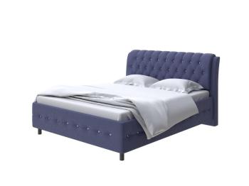 Мягкая Кровать Орматек Como (Veda) 4 (Ткань: Рогожка Firmino Полуночный синий со стразами) 90x200