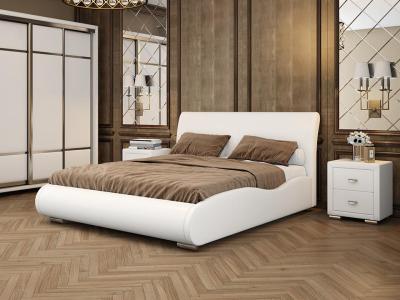 Мягкая Кровать Орматек Corso-8 Lite (Экокожа Белый) 160x200 фото #1