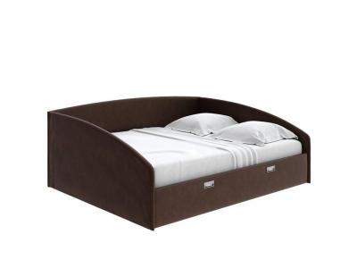 Мягкая Кровать Орматек Bono (Ткань: Рогожка Levis 37 Шоколад) 120x200 фото #1