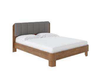 Мягкая Кровать Орматек Wood Home 2 (Ткань: Велюр Антик (сосна) с брашированием/Лама Светло-серый) 200x220