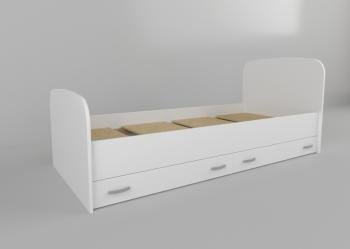 Кровать Виктория New 90 с ящиками , Белый