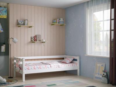 Детская модульная кровать Райтон Кровать модульная Соня №2 80×190 Массив (сосна) (Белая эмаль) фото #1