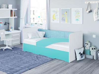 Детская кровать Райтон Кровать Child 90×190 ЛДСП (Белый/Розовый кварц) фото #1