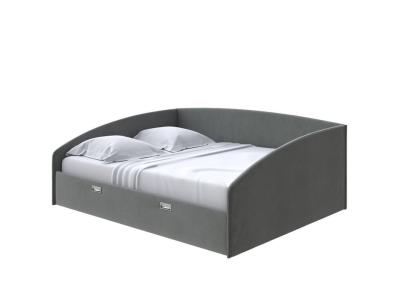 Мягкая Кровать Орматек Bono (Ткань: Велюр Forest 520 Темно-серый) 80x200 фото #1