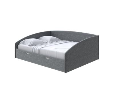 Мягкая Кровать Орматек Bono (Ткань: Велюр Gratta 4 Серый космос) 80x190 фото #1