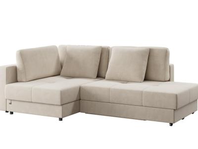 Орматек Угловой диван-кровать Tomas (левый) (Ткань: Велюр Вивальди 4) 150x200 фото #1