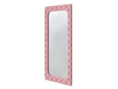 Зеркало Орматек настенное Flavio big (Ткань: Велюр Casa Жемчужно-розовый) 82x5 фото #1