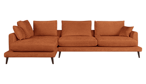 Угловой диван Модульный Сен-Тропе с канапе (175) (опоры наклонные деревянные темный орех) Anabelle 10 фото #1