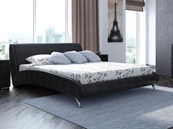 Мягкая Кровать Орматек Corso-2 (Экокожа Кайман черный) 160x200