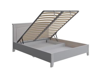 Кровать Райтон Marselle с подъемным механизмом 200×200 Массив (сосна) (Белая эмаль) фото #3