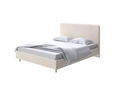 Мягкая Кровать Mia (Ткань: Велюр Casa Сахарный) 160x200 фото #1
