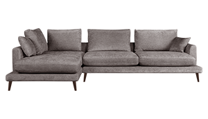 Угловой диван Модульный Сен-Тропе с канапе (175) (опоры наклонные деревянные темный орех) Anabelle 16 фото #1