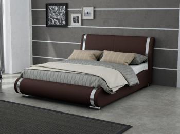 Мягкая Кровать Орматек Corso-8 (Экокожа Коричневый) 160x190