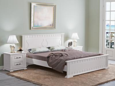 Кровать Райтон Milena-М 160×200 Массив (сосна) (Белая эмаль) фото #1