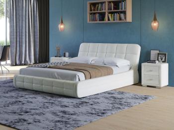 Мягкая Кровать Орматек Corso-6 (Экокожа Кайман белый) 200x190