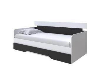 Кровать Кровать-Софа Milton (ЛДСП Белый/Черный) 80x200