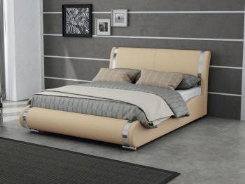 Мягкая Кровать Орматек Corso-8 (Экокожа Бежевый) 160x200