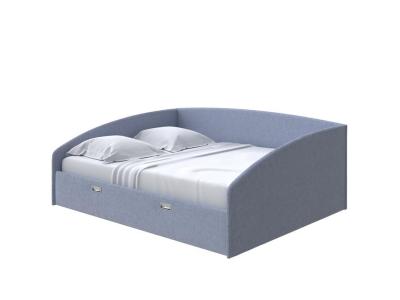 Мягкая Кровать Орматек Bono (Ткань: Рогожка Firmino Голубой лед) 160x190 фото #1