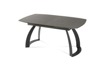 Стол ITALY Black Quartz ( с опорой Италия) 160(210) х 95 см
