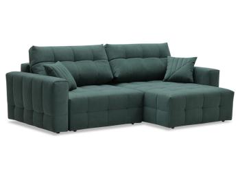 Орматек Угловой диван-кровать Бене Soft (Ткань: Велюр Formula 697 Изумрудно-зеленый) 204x159