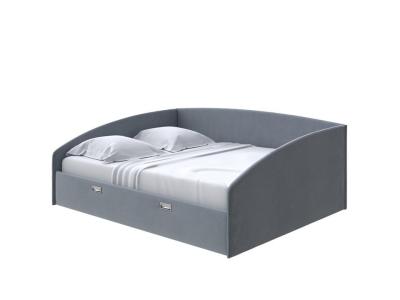 Мягкая Кровать Орматек Bono (Ткань: Велюр Forest 17 Серый) 80x190 фото #1