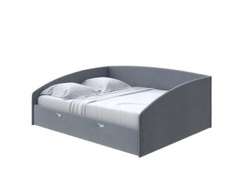 Мягкая Кровать Орматек Bono (Ткань: Велюр Forest 17 Серый) 80x190
