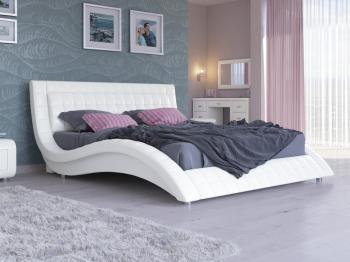 Мягкая Кровать Орматек Атлантико (Экокожа Белый) 160x200