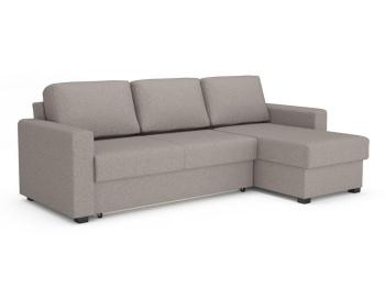 Диван Райтон Угловой диван-кровать Dublin (левый, правый) 140×200 Ткань: Рогожка (Союз 5 Серый)