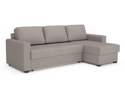 Диван Райтон Угловой диван-кровать Dublin (левый, правый) 140×200 Ткань: Рогожка (Союз 5 Серый) фото #1