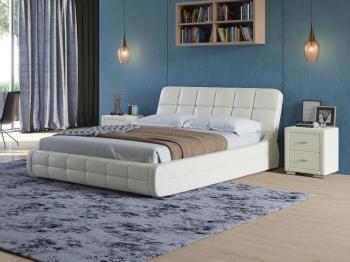 Мягкая Кровать Орматек Corso-6 (Экокожа Молочный перламутр) 140x200