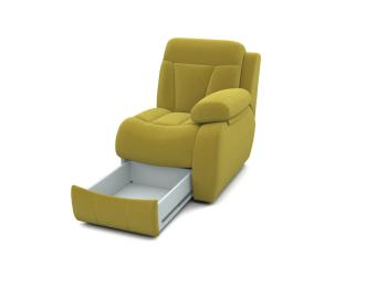 Кресло Орматек Модуль Манчестер с ящиком (правый) (Ткань: Экозамша Breeze Yellow) 83x104