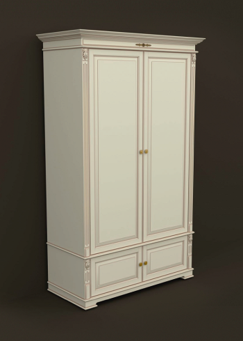 Шкаф двухдверный с 2 дверками (1325х605х2140), эмаль