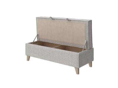 Банкетка Райтон Hygge 119×46×48 Ткань: Рогожка (Levis 12 Лён) фото #2