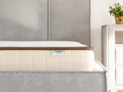 Кровать Райтон Hygge Line 140×200 Ткань: Велюр (Лофти Мокко) фото #8