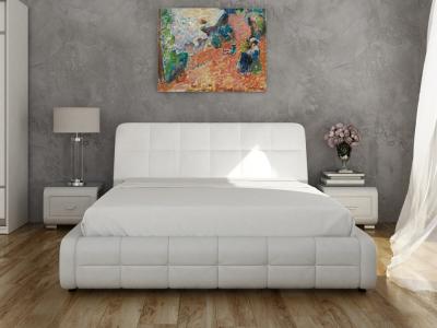 Мягкая Кровать Орматек Corso-6 (Экокожа Белый) 140x190 фото #1