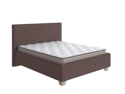 Кровать Райтон Hygge Simple 200×220 Ткань: Рогожка (Levis 37 Шоколад) фото #1
