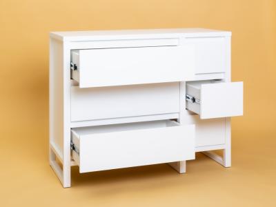 Комод Райтон Canada (6 ящиков) 110×45×87 Массив (береза) (Слоновая кость) фото #5