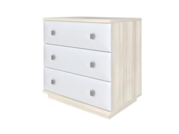 Комод Орматек Soft (ЛДСП Дуб Шамони+экокожа Дуб Шамони с белым) 80x55