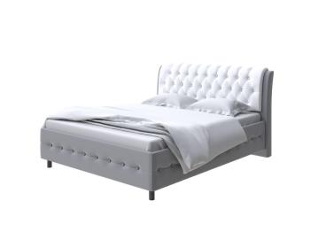 Мягкая Кровать Орматек Como (Veda) 4 (Экокожа Серый с белым) 120x190
