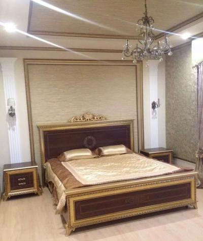 СВ-03 Версаль кровать шелкография 160х200 Слоновая кость, тайский орех фото #1