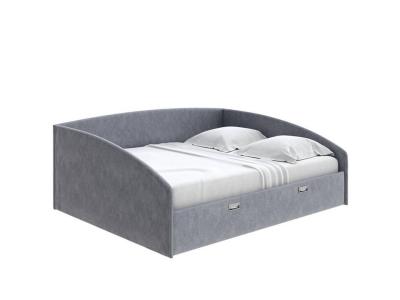 Мягкая Кровать Орматек Bono (Ткань: Рогожка Levis 85 Серый) 90x200 фото #1