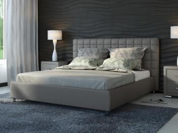 Мягкая Кровать Орматек Corso-3 (Экокожа Серый) 140x190