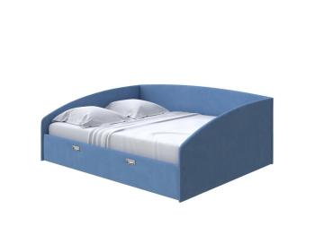 Мягкая Кровать Орматек Bono (Ткань: Рогожка Тетра Голубой) 80x190