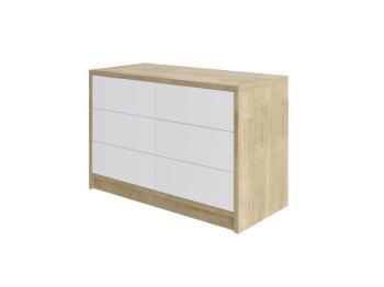 Комод Райтон Odda 120×55×80 ЛДСП (Бунратти/Вулканический серый)