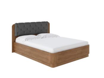 Мягкая Кровать Орматек Wood Home 1 с подъемным механизмом (Экокожа Антик (сосна) с брашированием/Темно-серый) 200x190