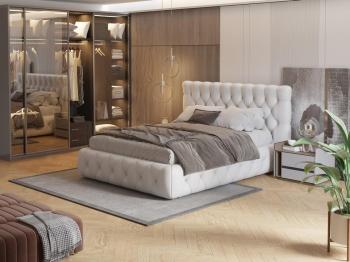 Мягкая Кровать Орматек Castello (Экокожа Белый) 160x200