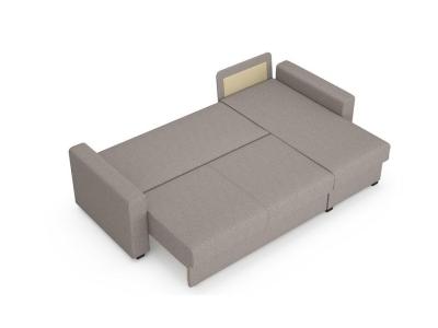 Диван Райтон Угловой диван-кровать Dublin (левый, правый) 140×200 Ткань: Рогожка (Союз 5 Серый) фото #2