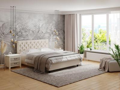 Кровать Райтон Teona 160×190 Ткань: Велюр (Лофти Слива) фото #1