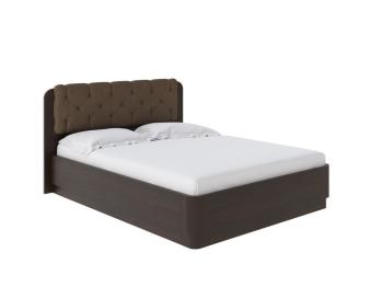 Мягкая Кровать Орматек Wood Home 1 с подъемным механизмом (Ткань: Рогожка Венге (сосна) с брашированием/Тетра Ореховый) 180x190