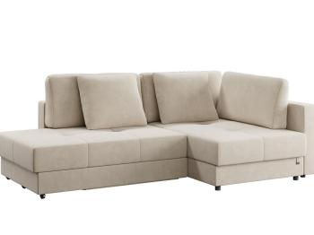 Орматек Угловой диван-кровать Tomas (правый) (Ткань: Велюр Вивальди 4) 150x200